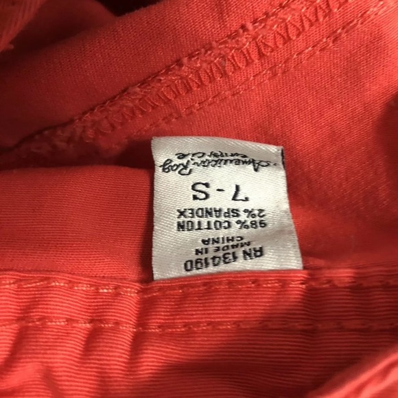 American Rag Cie Red Skinny Jeans Faded Size 7 - Picture 4 of 8